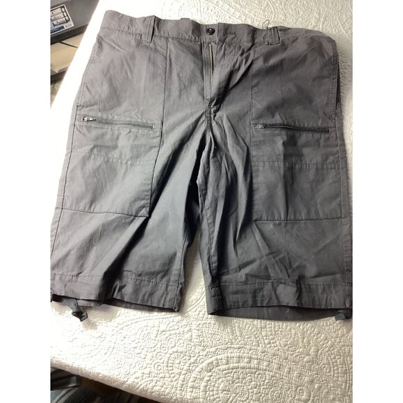 Chaps Mens Black Cargo Shorts 34 *100% Cotton Made In India Durable Design*NWT - Picture 2 of 8